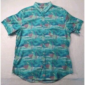 Vineyard Vines Murray Shirt Large Multicolor Button Down Hawaiian Floral SS Mens